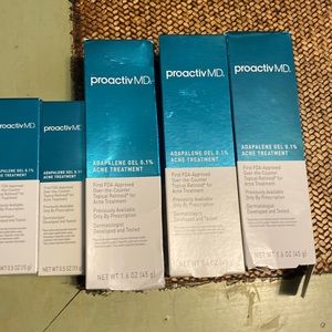 Lot of 5 Proactiv Acne Treatment (3) 1.6 oz & (2) .5 oz New